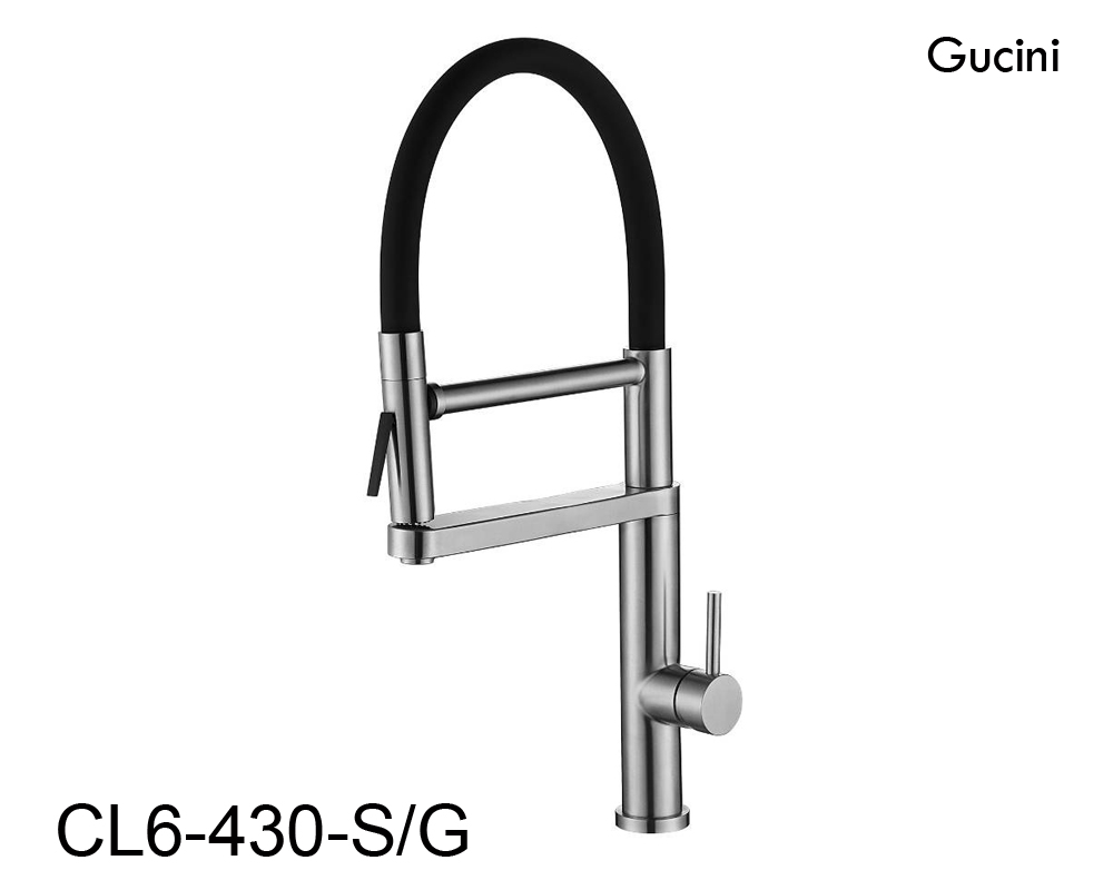 CL6-430-S/G STAINLESS STEEL PULL-OUT KITCHEN FAUCET