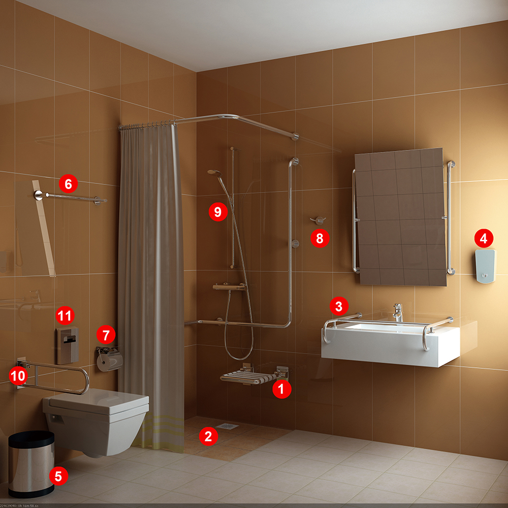 Handicap Toilet Sample (Design B)